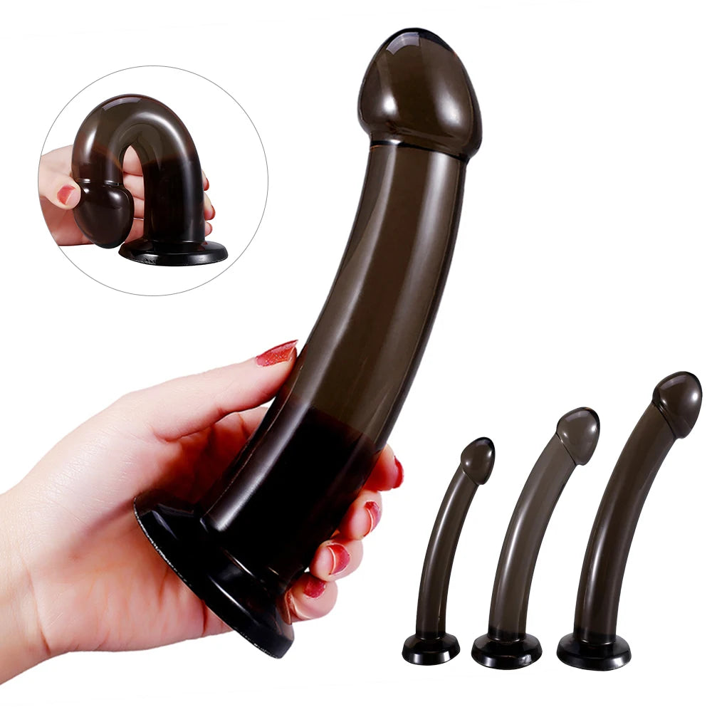 Dark Rubber Erotic Dildo