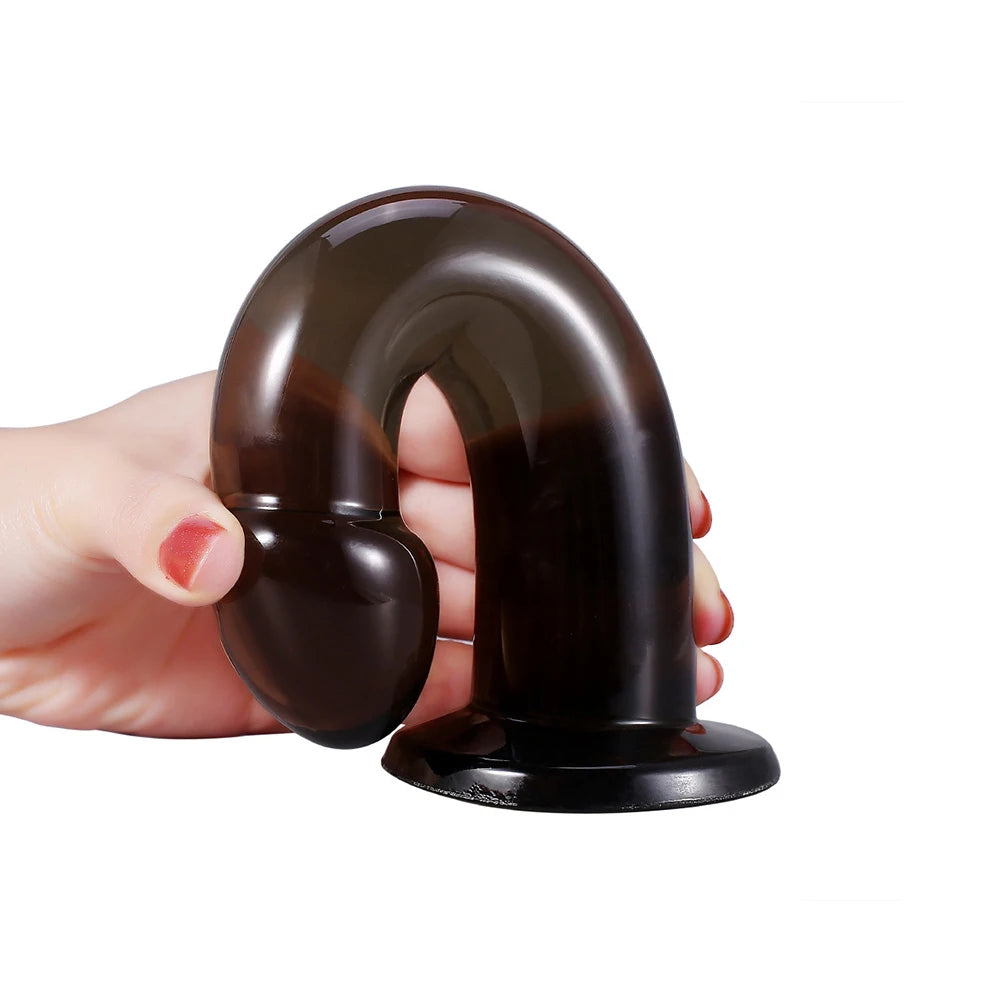 Dark Rubber Erotic Dildo