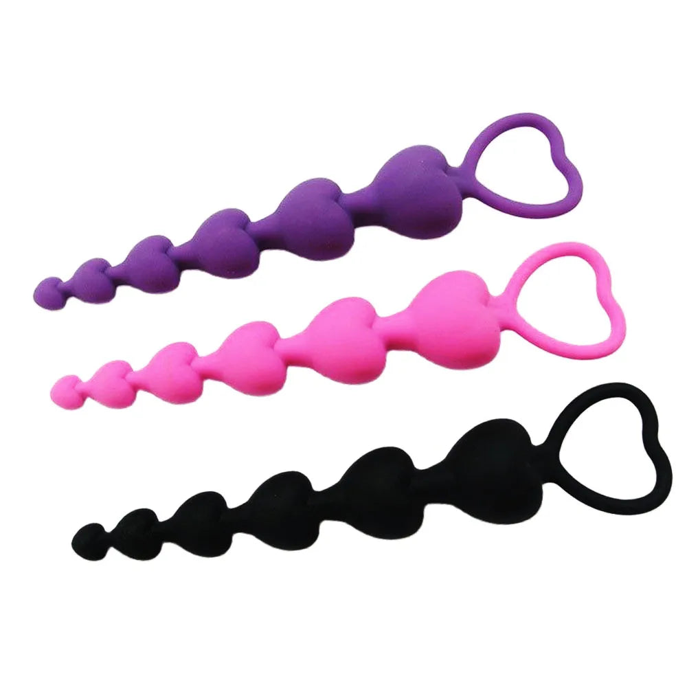 Erotic Curved Anal Beads
