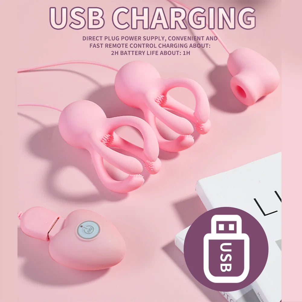 Vibrating Breast Sucking / Clitoris Stimulator