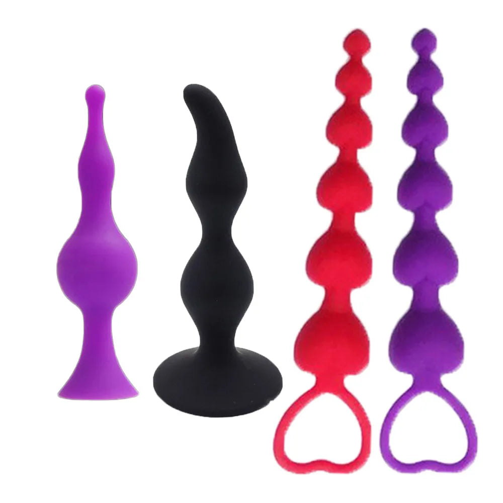Erotic Curved Anal Beads