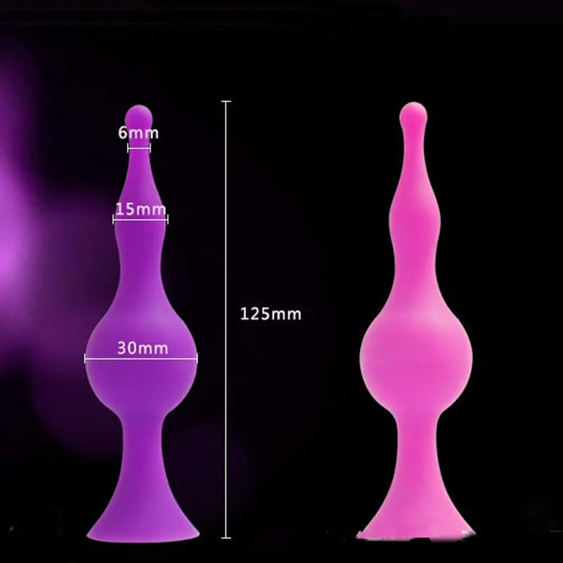 Erotic Curved Anal Beads