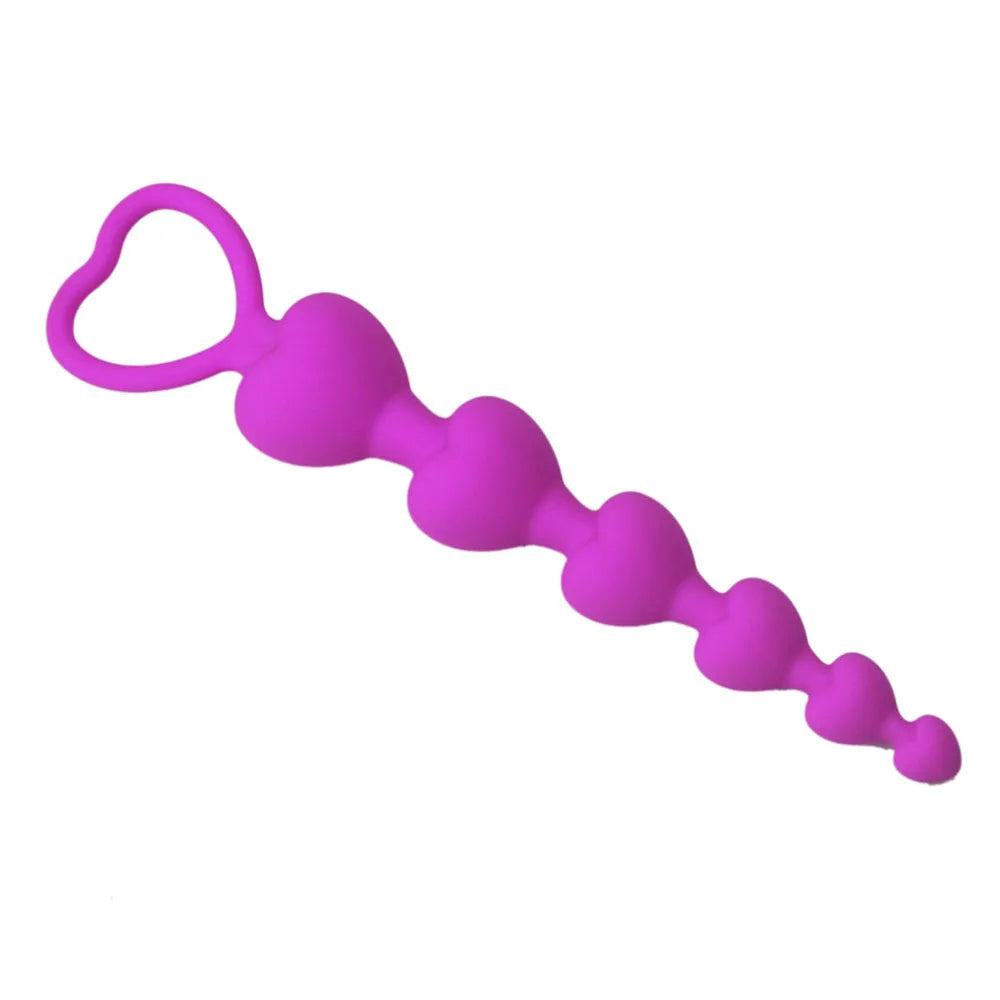 Erotic Curved Anal Beads