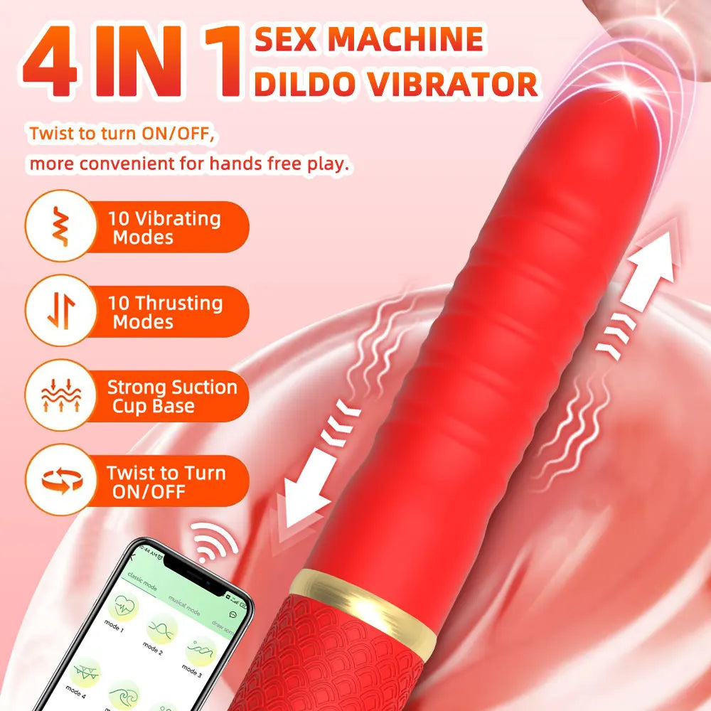 Sex Machine Thrusting Dildo Vibrator