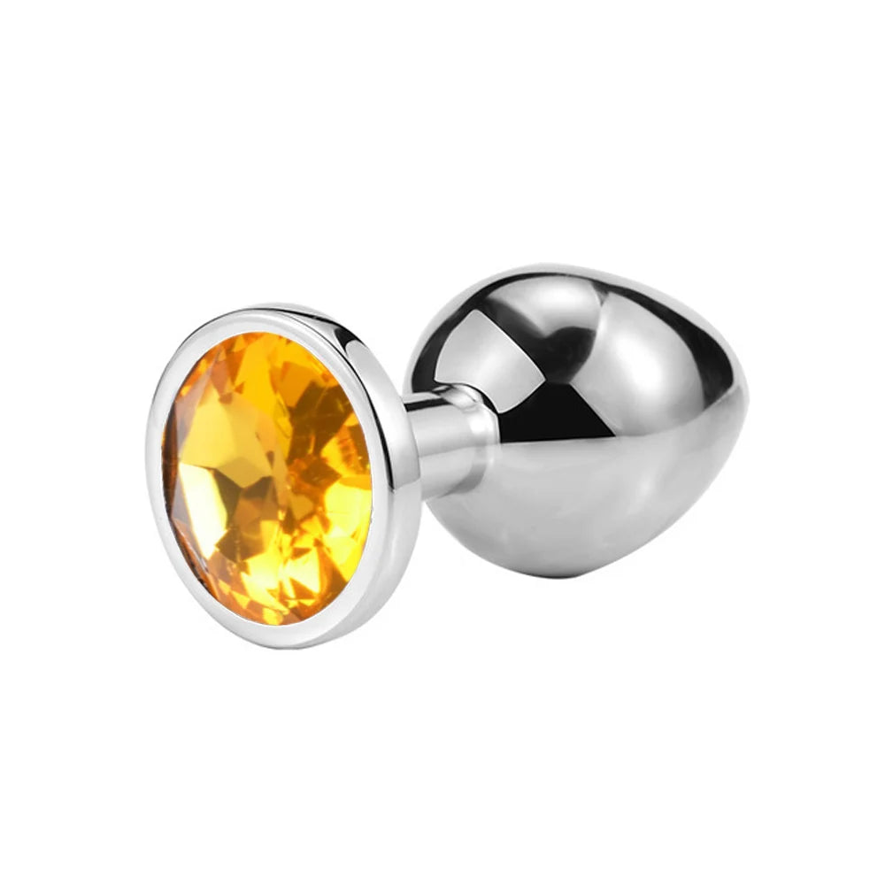 Smooth Crystal Anal Butt Plug